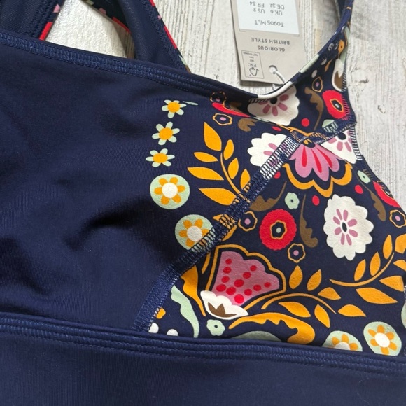 NWT Boden Square Neck Active Sports Bra Size 2 - Picture 6 of 6